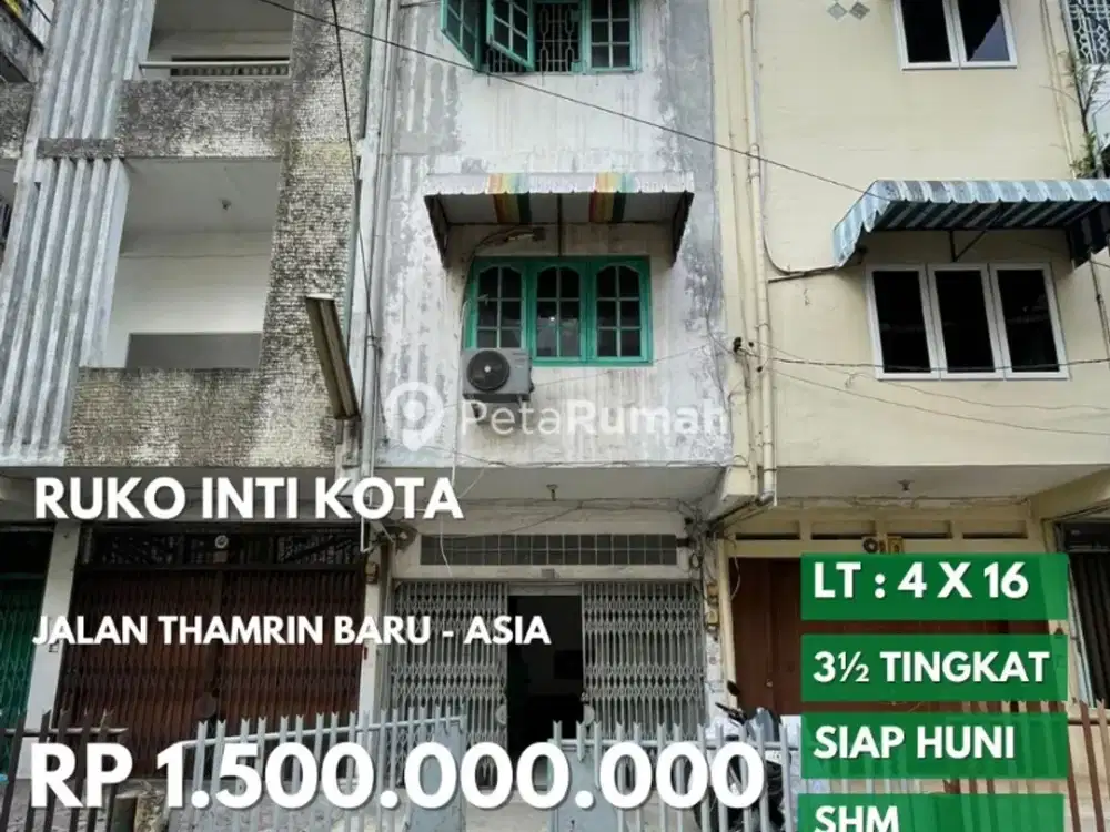ruko strategis thamrin baru daerah asia belakang pasar rame