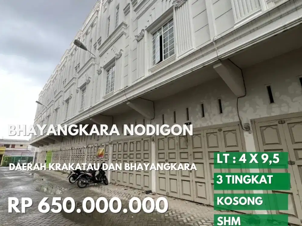 Townhouse bhayangkara nodigon daerah krakatau dan pancing