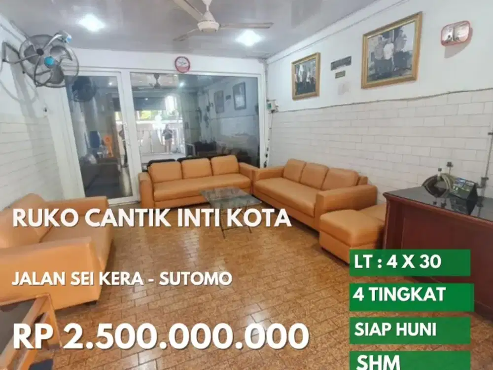ruko kota jalan sei kera akses ke thamrin dan sutomo