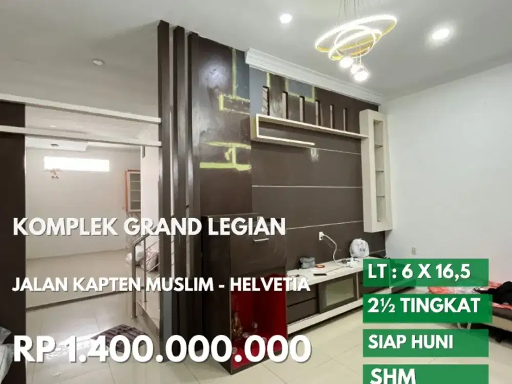 komplek grand legian jalan kapten muslim daerah amir hamzah