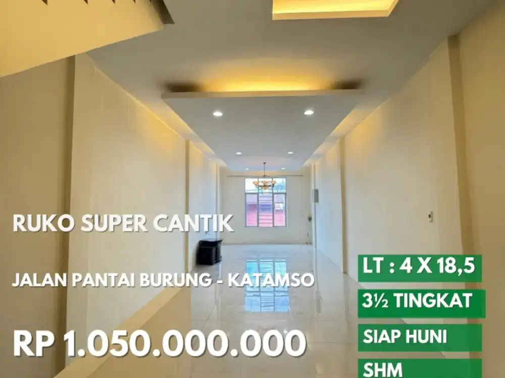ruko murah inti kota jalan pantai burung daerah pemuda katamso