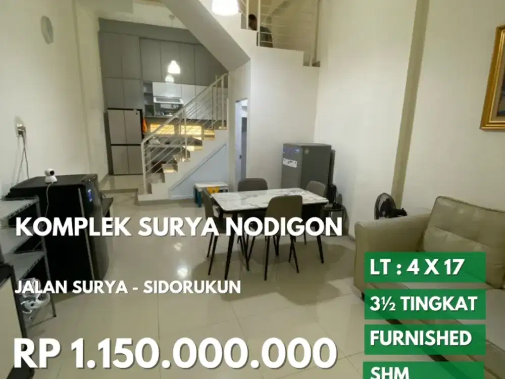 rumah furnish jalan surya terusan sidorukun daerah krakatau