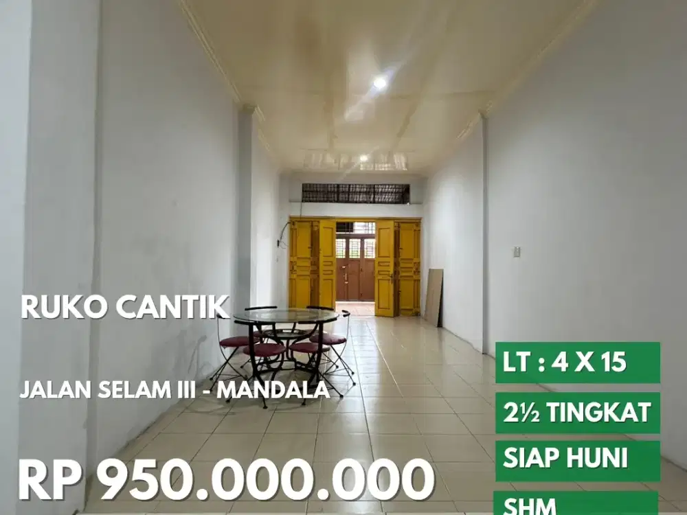 Rumah cantik jalan selam III daerah mandala dan aksara