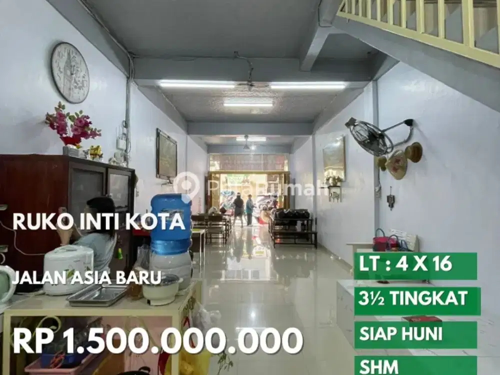 ruko inti kota jalan asia baru daerah asia dan thamrin