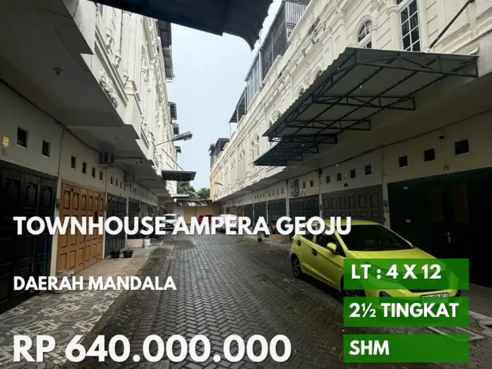 townhouse ampera geoju jalan pukat banting IV daerah mandala
