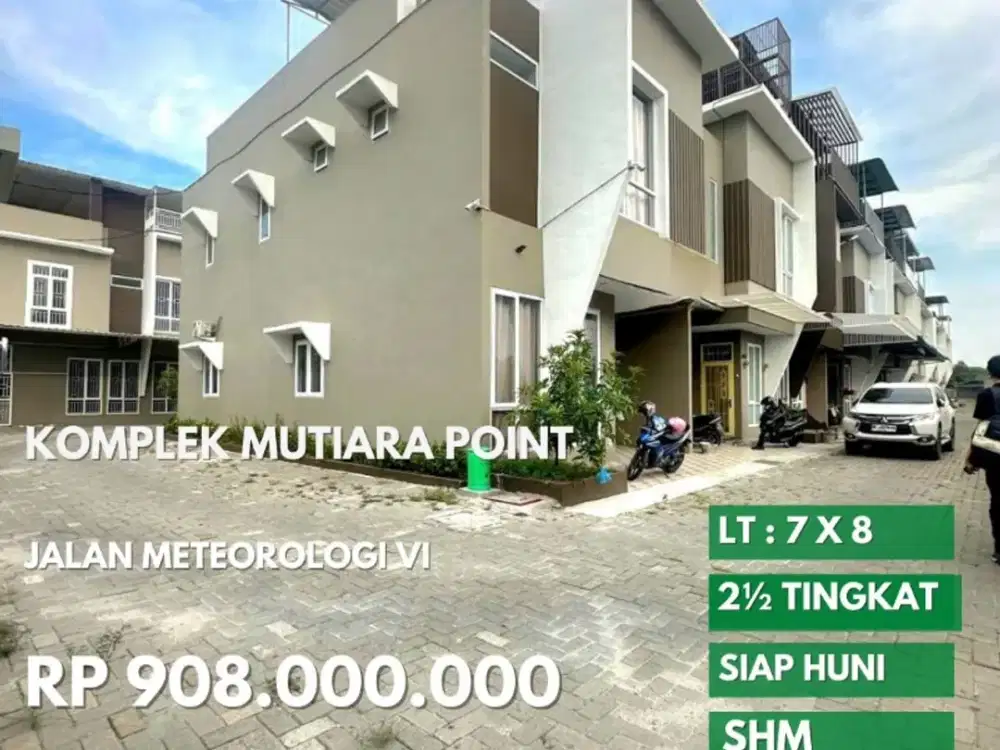 komplek mutiara point jln meteorologi daerah mutiara residence