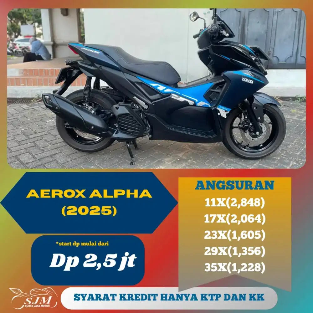 YAMAHA AEROX ALPHA 2025 CASH & KREDIT
