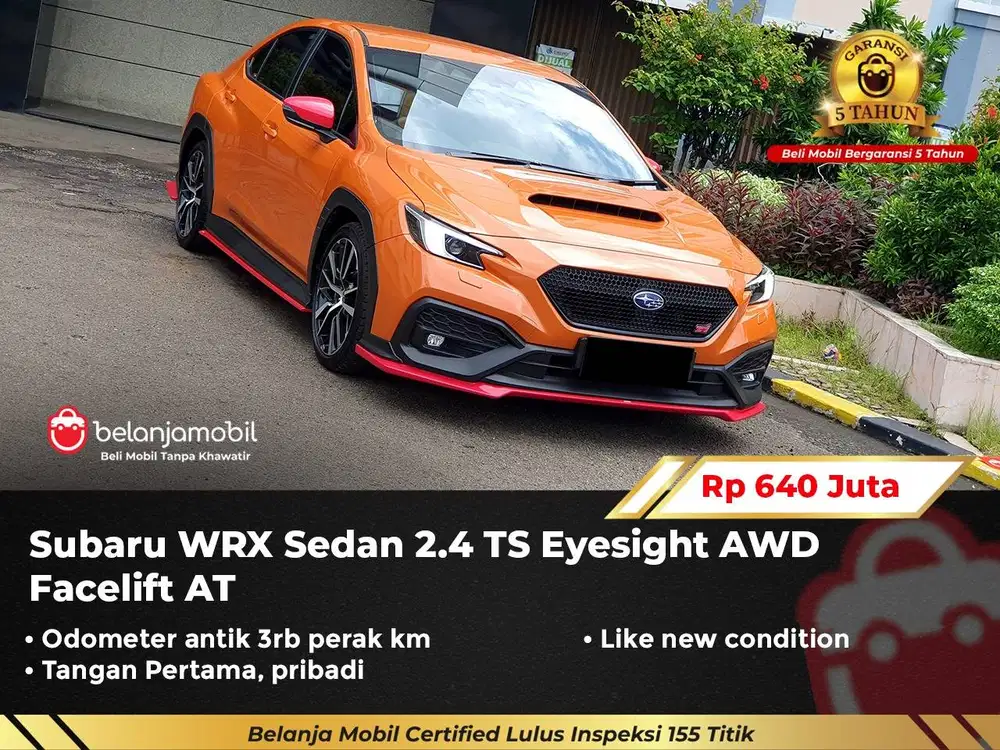 [ AWD - KM 3RB ] Subaru WRX Sedan 2.4 TS Eyesight 2023/2024