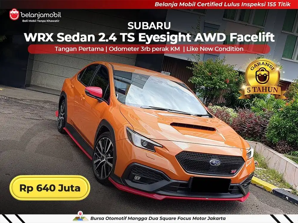 [ LOW KM 3RB ] Subaru WRX Sedan 2.4 TS Eyesight AWD 2023 2024