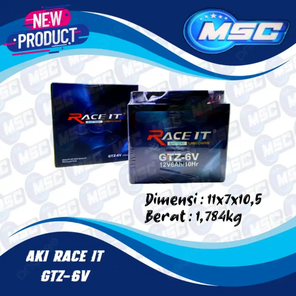 Aki Vario 125 / 150 GTZ 6V Merk Race It