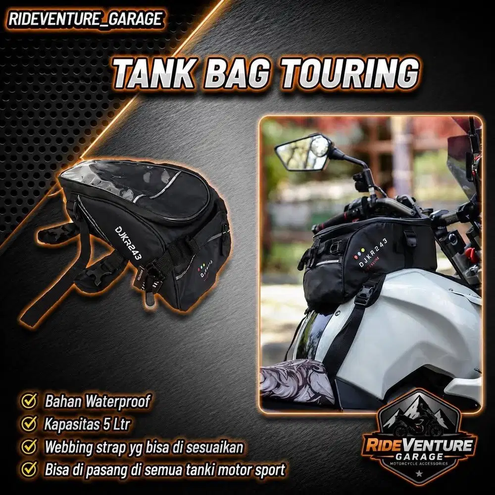 Tankbag/ tas tangki motor touring
