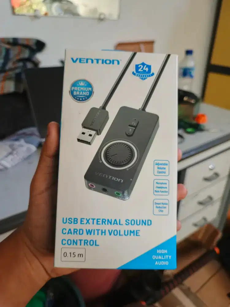VENTION Soundcard USB 2.0 with Microphone Input & Volume Control