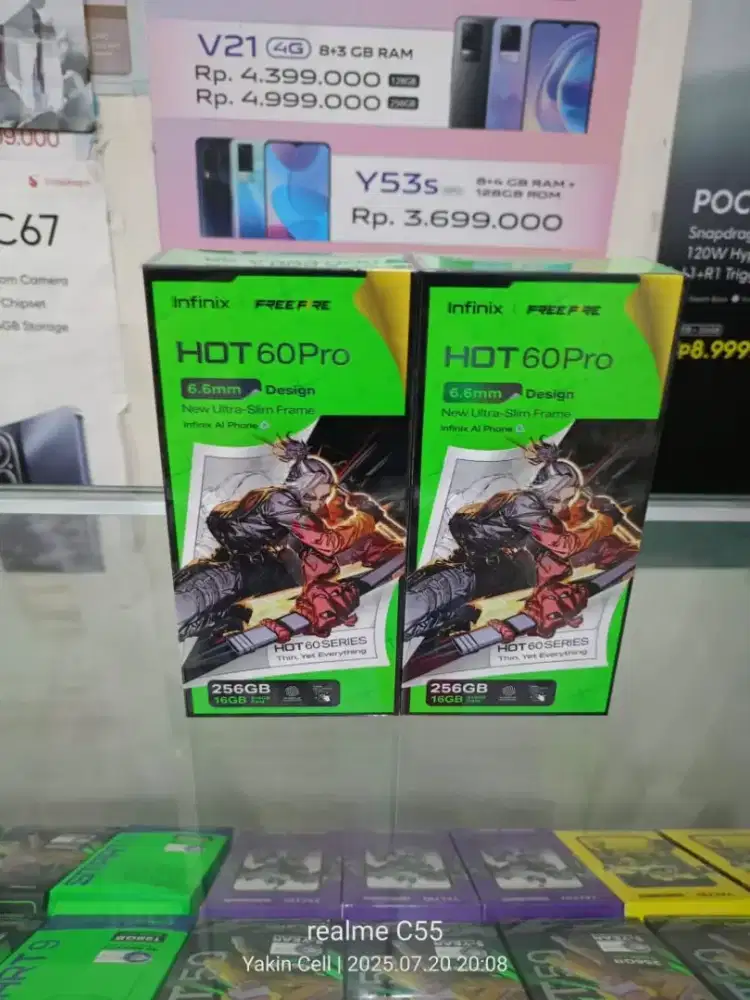 Infinix Hot 60 Pro 8/256 GB Helio G200 AMOLED 144Hz Garansi Resmi