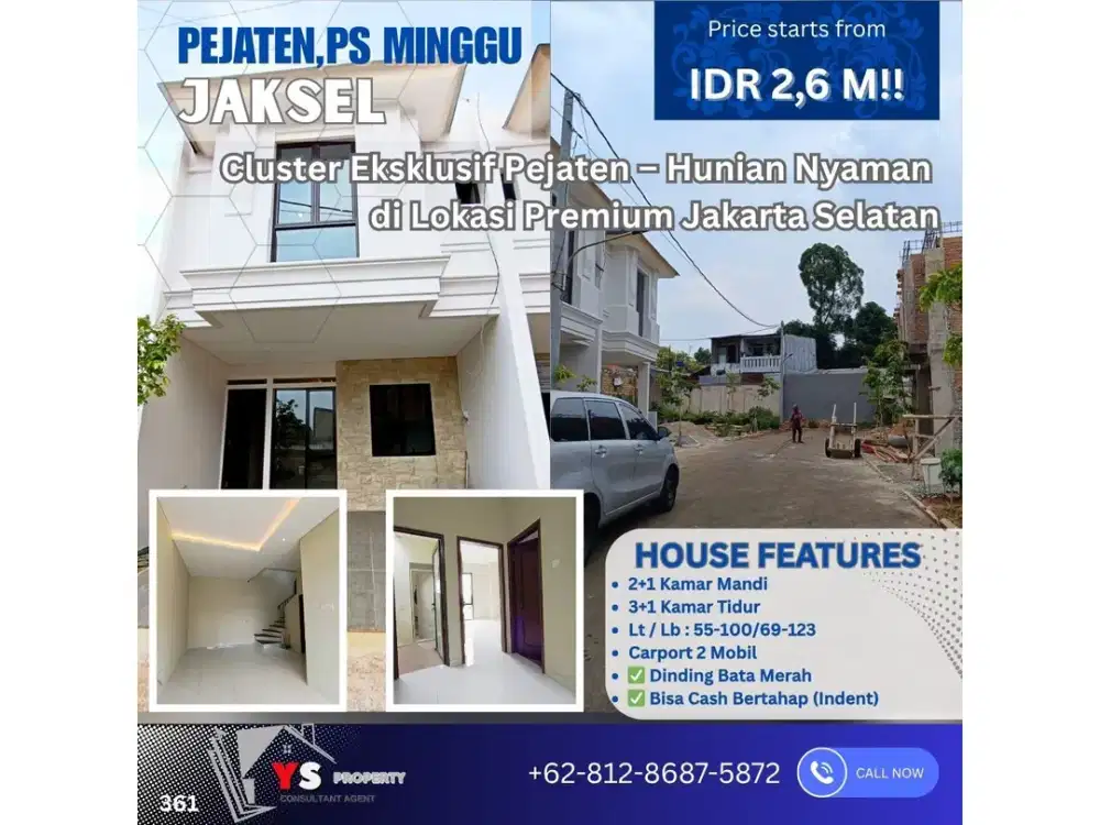 Cluster Eksklusif Pejaten Total 18 Unit  Harga 2 M-an – Hunian Nyaman di Lokasi Premium Jakarta Selatan 361