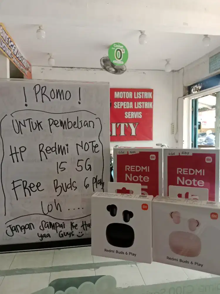 Promo Khusus Pembelian Redmi Note 15 5G free buds 6 play nihh guyss