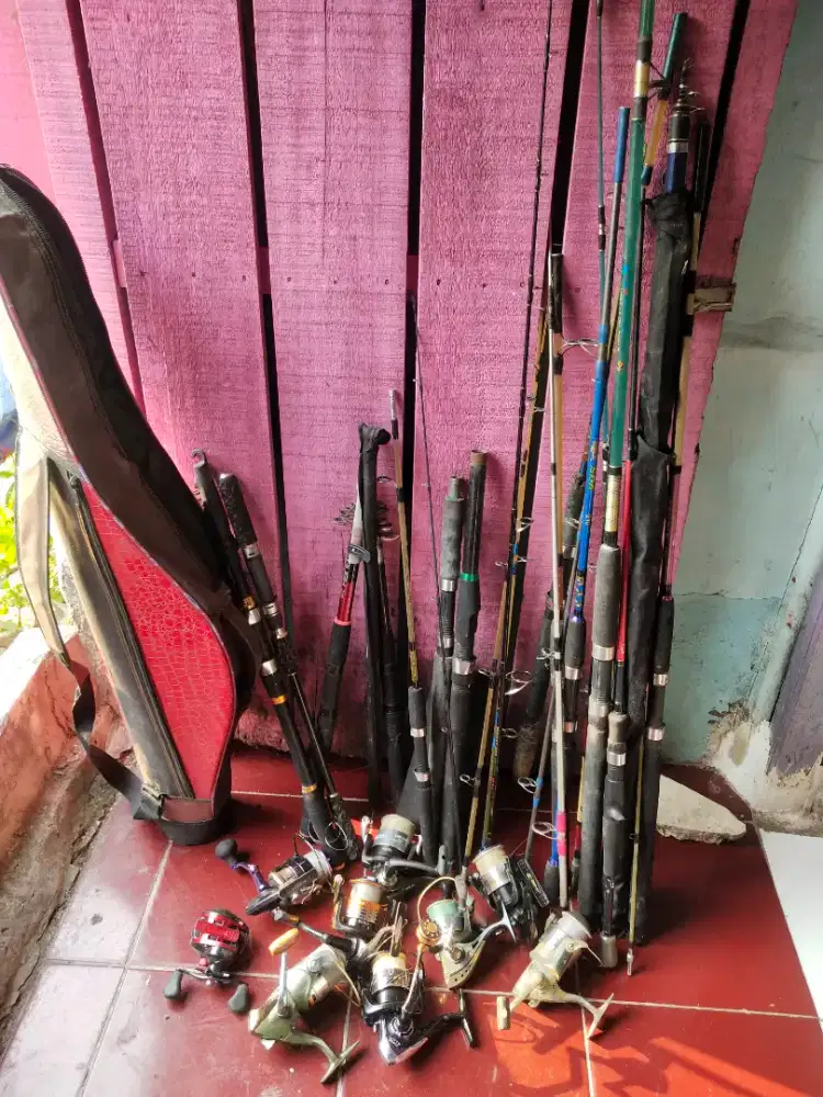 Joran dan reel alat alat pancing