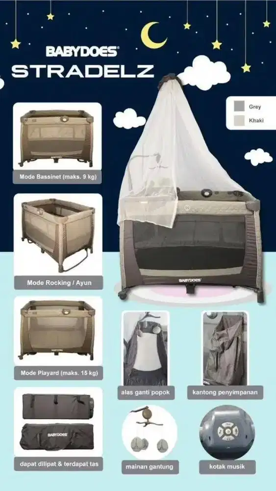 Tempat tdur bayi masih seperti baru