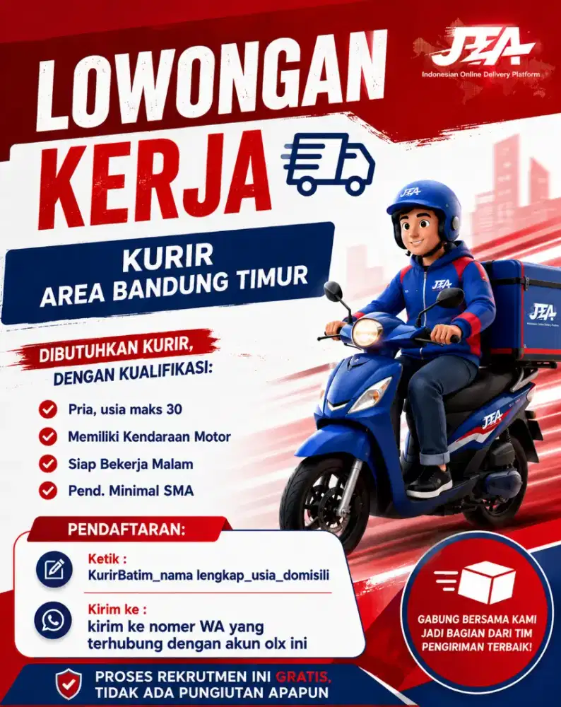 Lowongan KURIR Bandung Timur