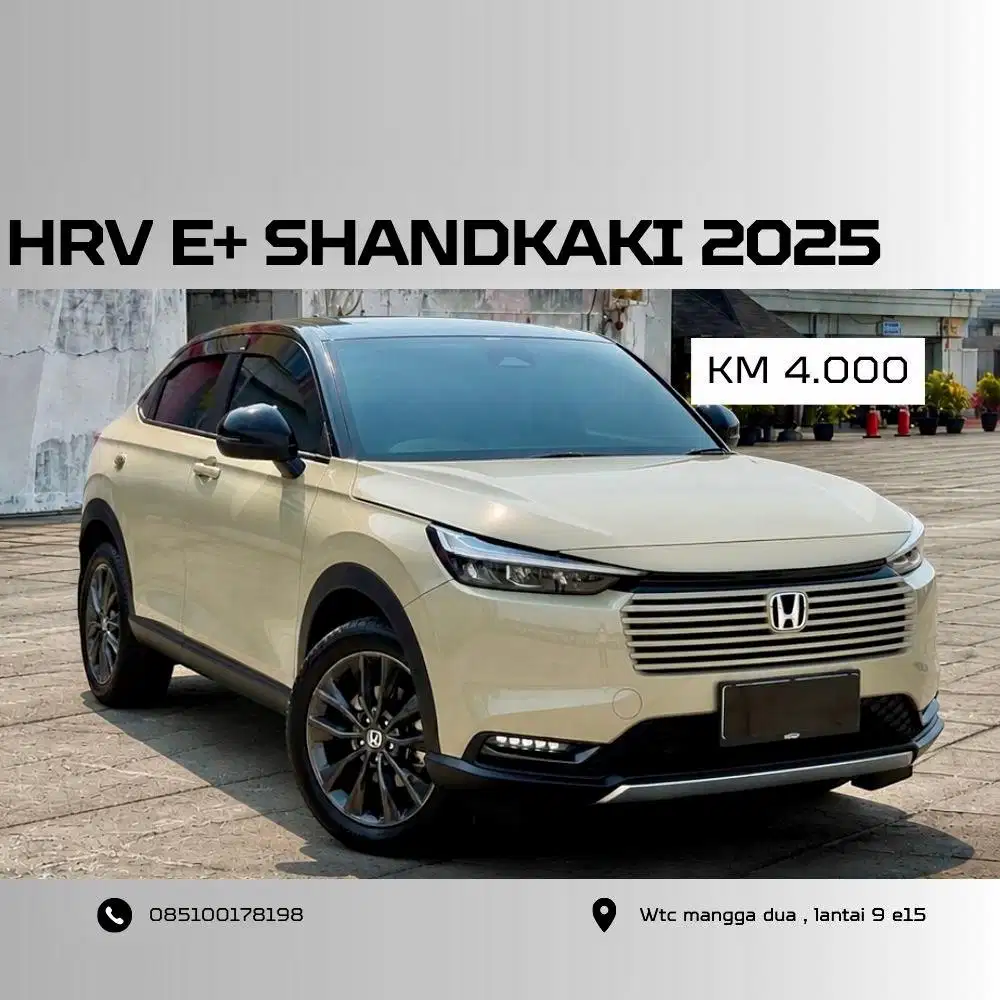 [KM 4.000 PERAK]HONDA HRV 1.5 SE SENSING AT TWOTONE SANDKHAKI 2025