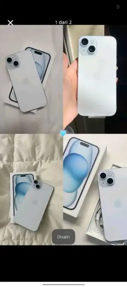 Iphone 15 new ibox 128vb free 2x cicilan