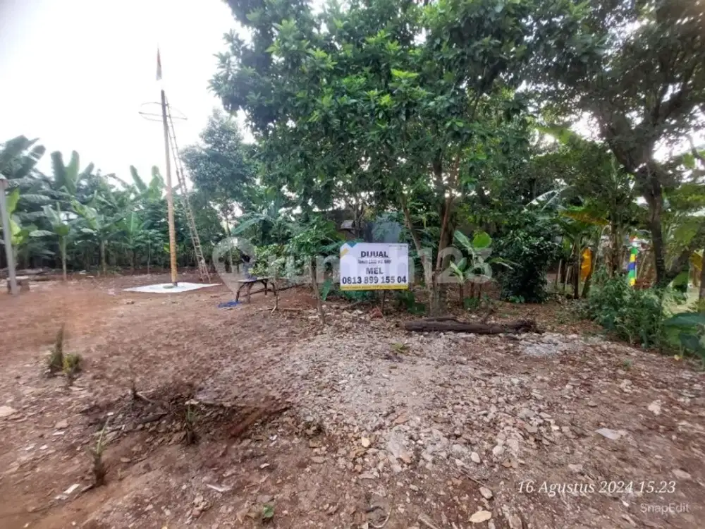 Tanah 1332 m² SHM Siap Bangun Dekat Gerbang Tol Desari