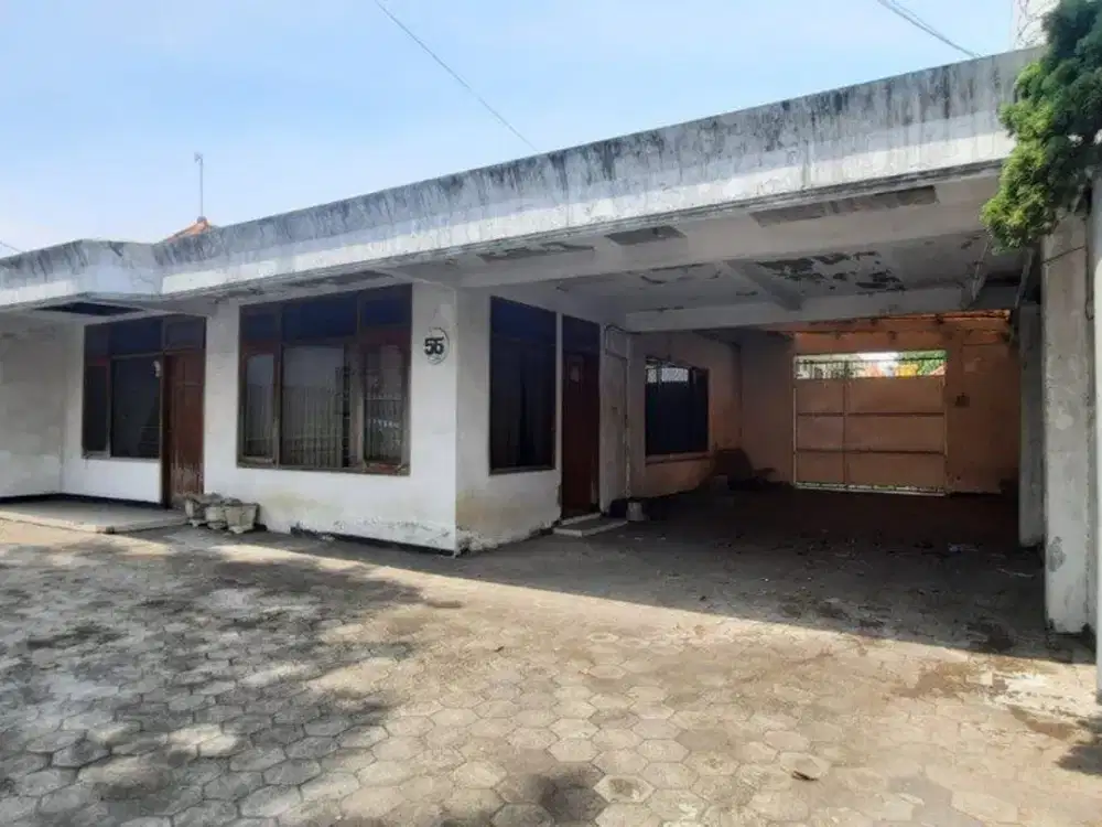 RAYA KARTINI Area Komersial , Rumah Lama + Tanah Hadap Selatan