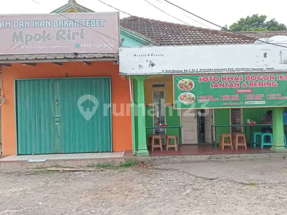 Ruang Usaha + Tanah Kosong Sangat Strategis Jl Raya Muchtar Sawangan