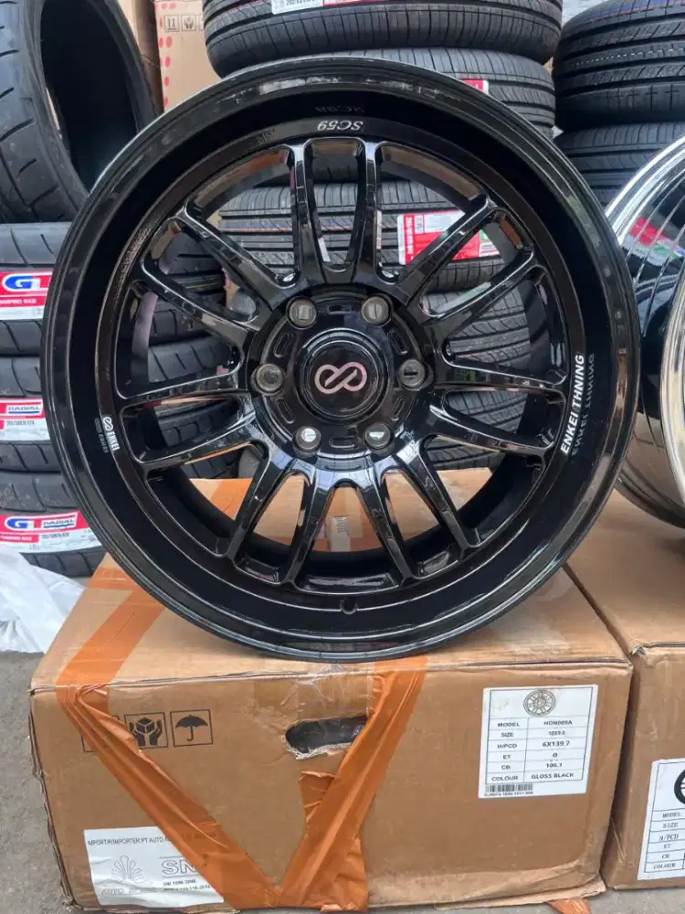 Enkei tuning sc59 ring 18 lebar 9 pcd 6x139,7 ET 0 fortuner pajero