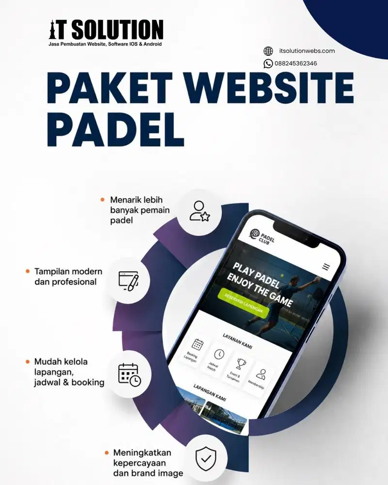 Paket Website Padel Profesional di Surakarta