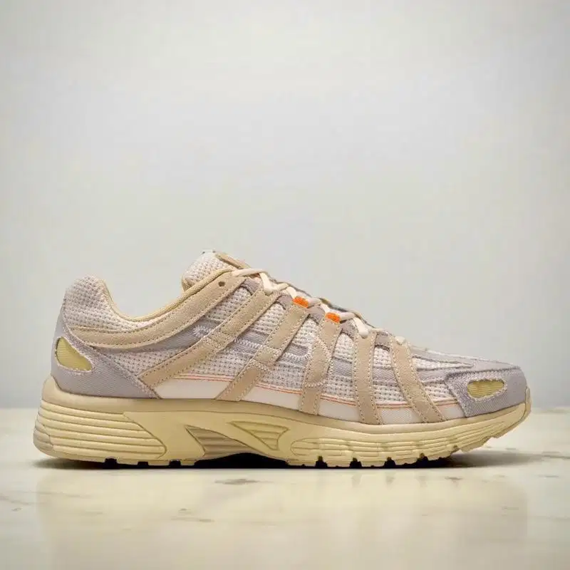 Nike P6000 Cream-Pale Ivory- College Grey - Gold Size 43