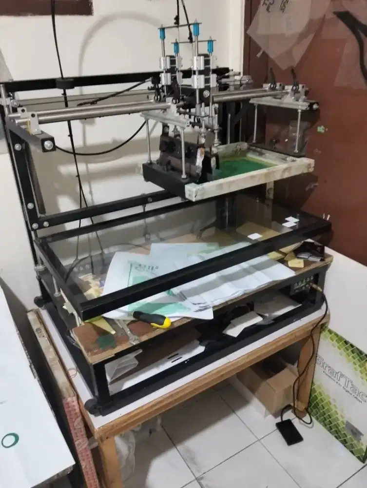 Bismillah jual mesin sablon semi otomatis