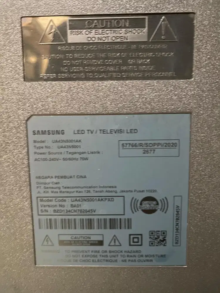 TV Digital Merk Samsung 43 inch