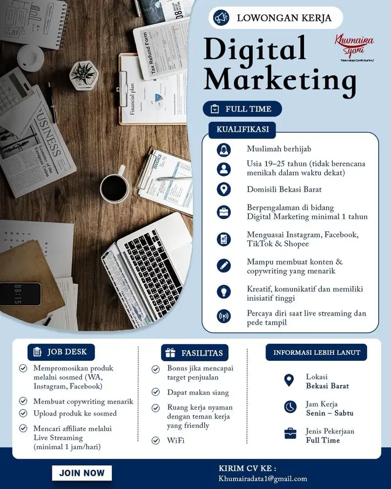 Loker admin marketing