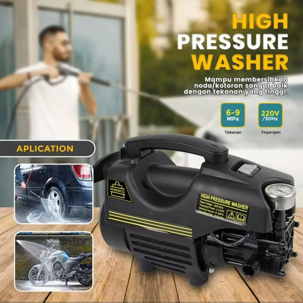 ALAT CUCI STEAM MOBIL JET CLEANER MINKO ELECTRIC HIGH PRESSURE WASHER