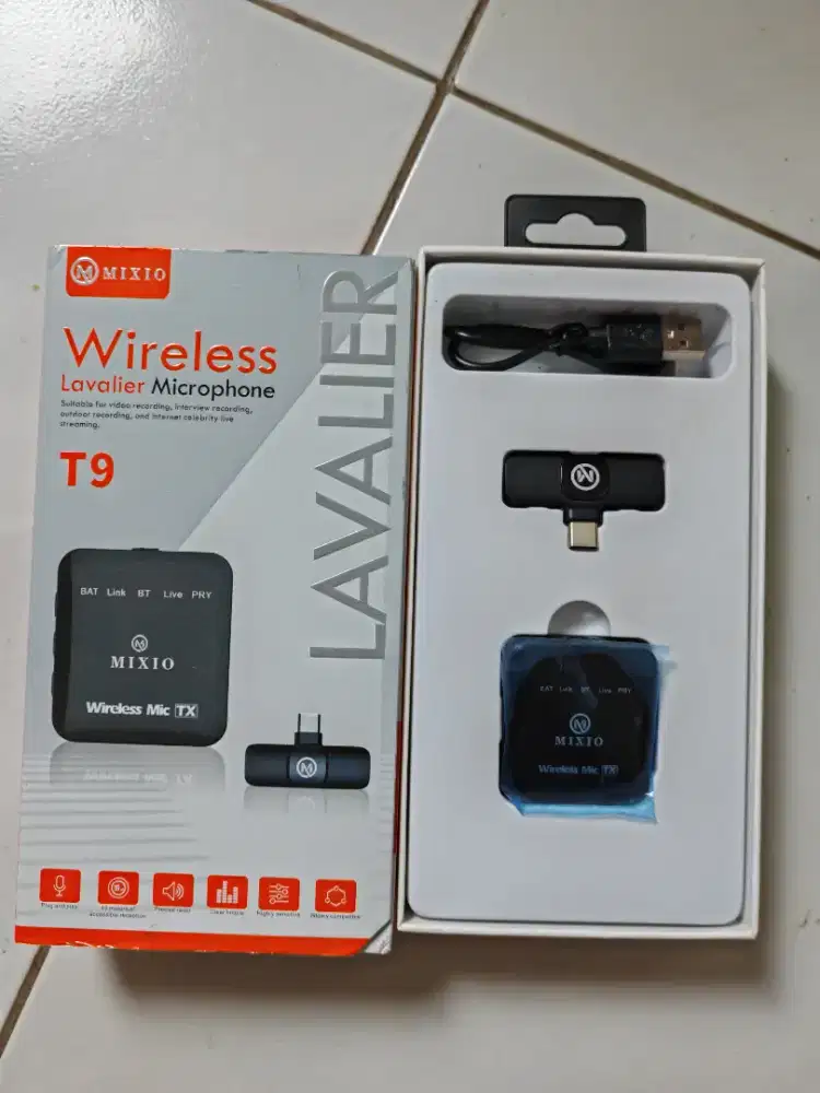 DIJUAL Wireless Microphone MIXIO T9 Bekas – Mulus & Normal