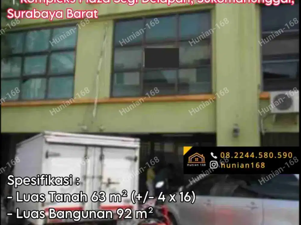 Jual Ruko Jalan Raya Sukomanunggal Plasa Plaza Segi 8 Delapan Bukit Palma Citraland Utara Pakal Babat Jerawat Surabaya Barat northwest