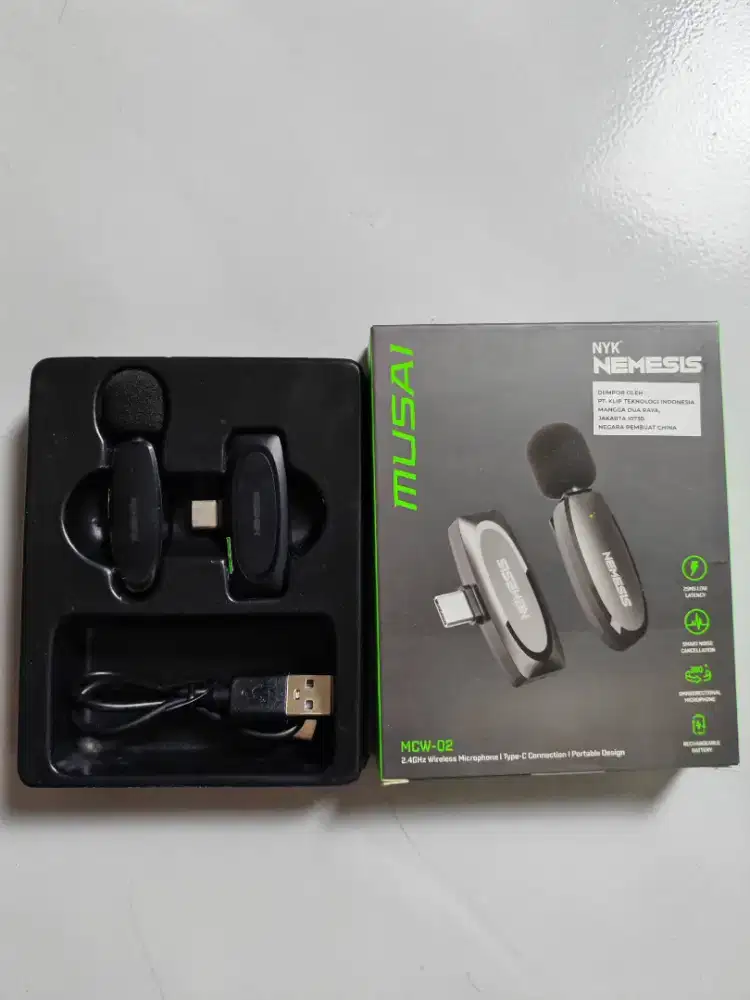 Mic Wireless Clip-On NYK Nemesis MUSAI MCW-02 – Bekas