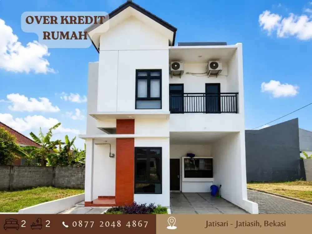 Jual Take Over Rumah 2Lantai 80JT dkt Tol di Jatisari Jatiasih Bekasi
