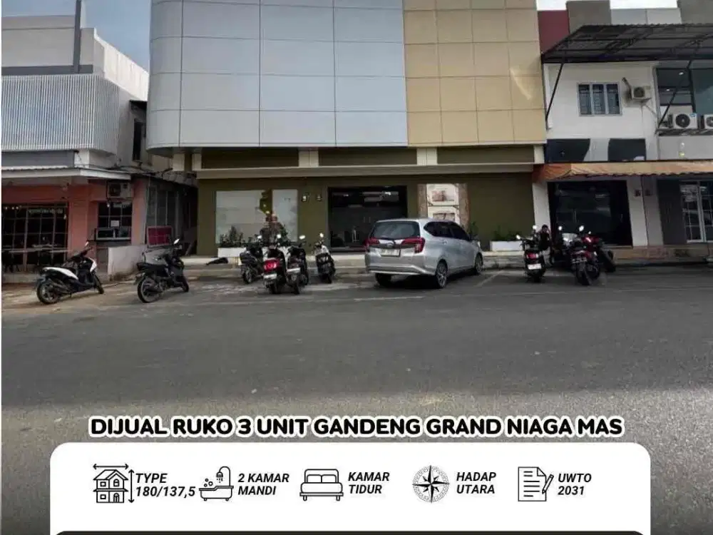 Dijual Ruko Gandeng 3 Grand Niaga Mas Batam Center
