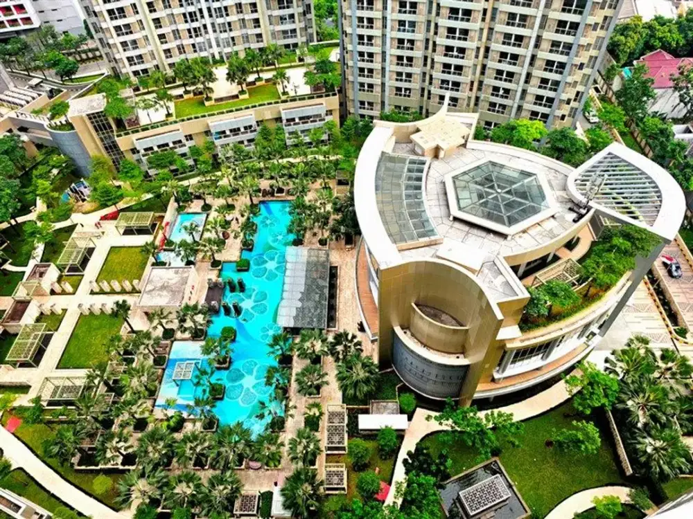 Sewa Apartemen 2BR Taman Anggrek Residences 50m² Unfurnished, Fasilitas Club House, Swimming Pool & Fitness Center, Tanjung Duren