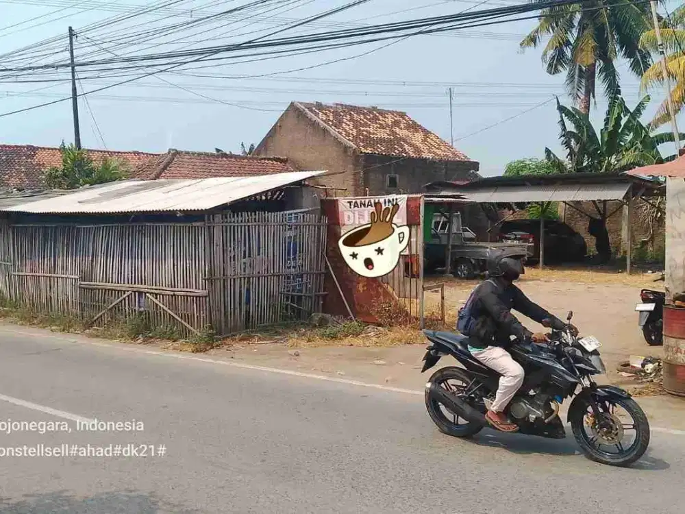 Dijual Tanah Pinggir Jalan Raya Utama Kab.serang Bojonegara LT 375m² - Rp.2,5Jt/ Meter Pengahasilan Penitipan Mobil dan Sewa Kios
