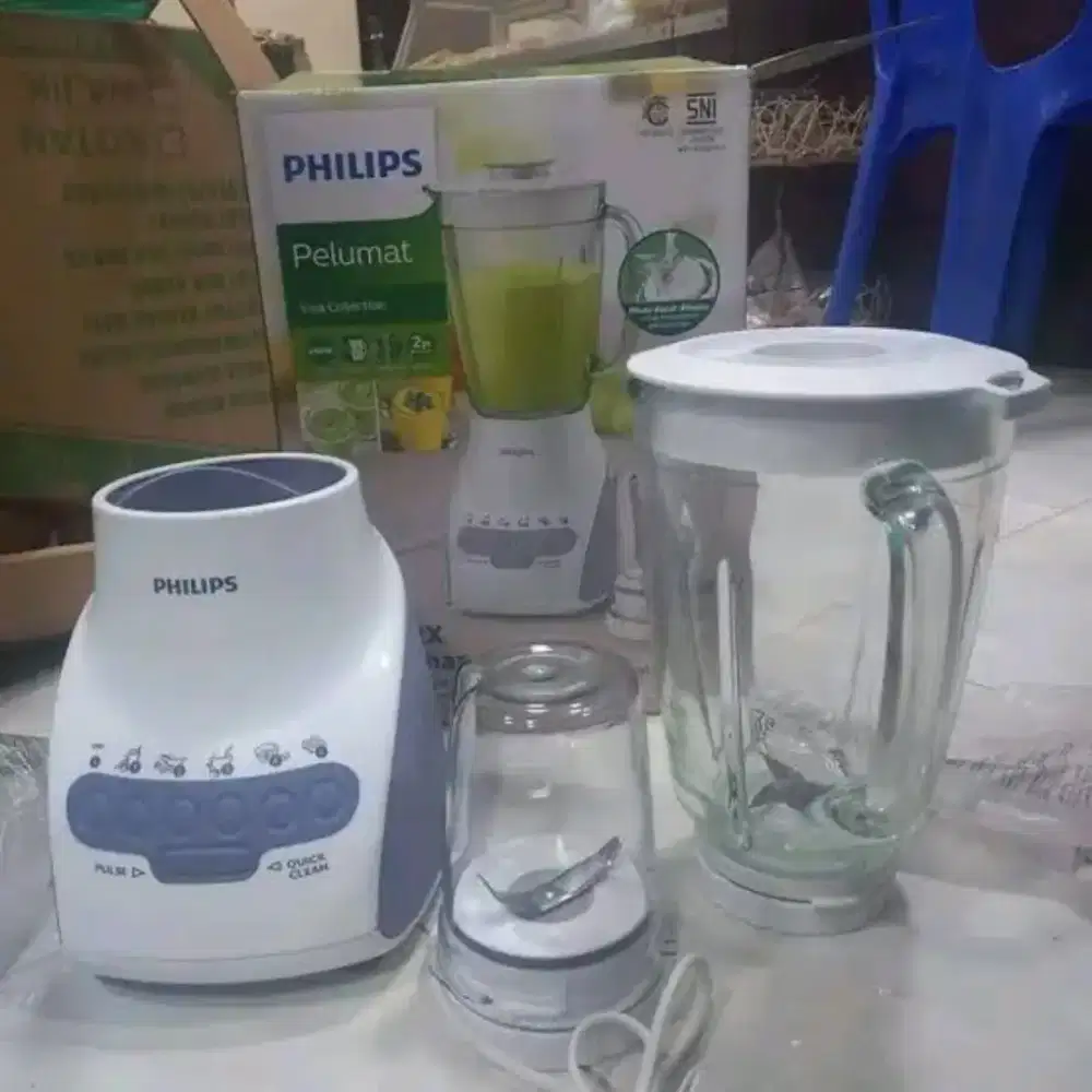Blender Philips Tabung Kaca Second Mulus