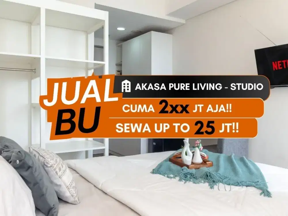 Jual Apartemen Akasa Pure Living Studio Full Furnished BSD Tangerang Selatan