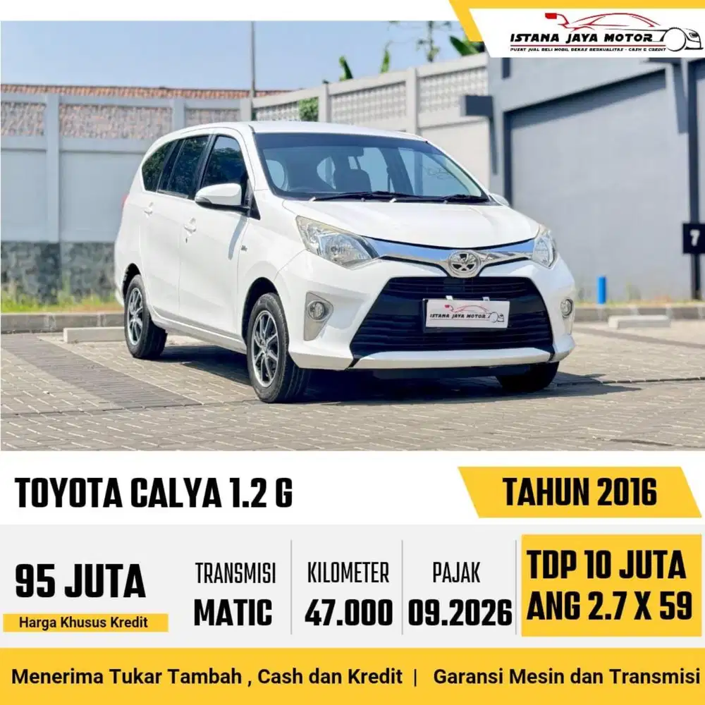 Toyota Calya G AT th 2016 #istana jaya motor