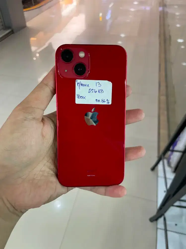 Iphone 13 256 GB Resmi Fullset Red Product Langka