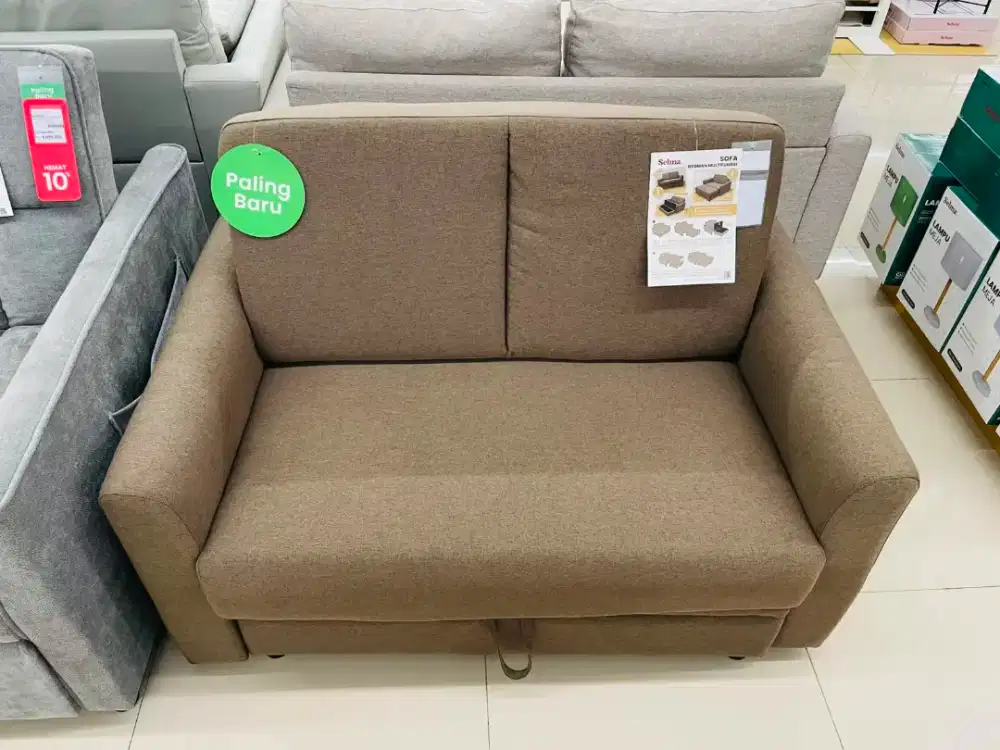 Sofa 2 seater penyimpanan