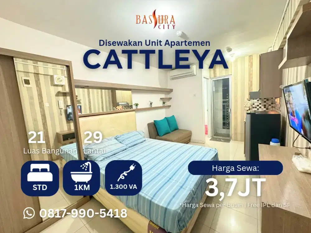 Sewa Studio atas mall apartment Bassura City tower Cattleya