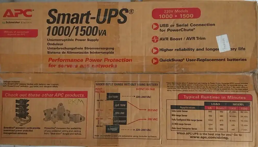 DIJUAL  UPS merek APC Smart UPS type 1500va
