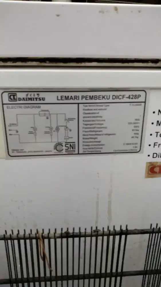 Jual cepat freezer daimitsu