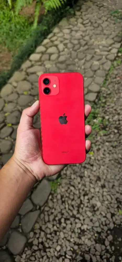 Iphone 12 128 Gb bh88% merah merona siap pakai